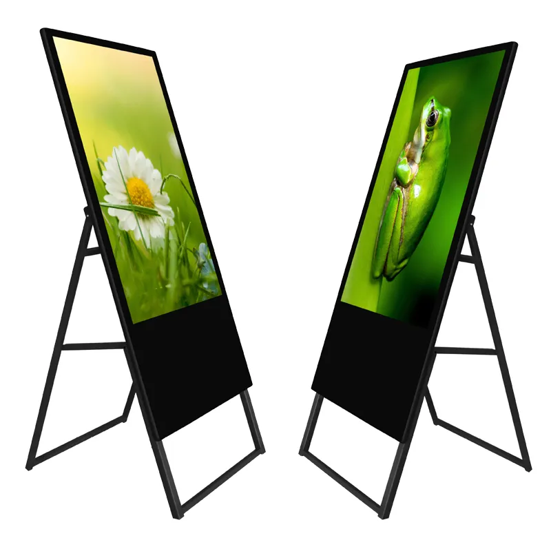 4k Screen Video Poster Digital Signage Advertising Players Lcd Monitors Android Marketing Totem Poster Wifi Indoor Lcd Monitors