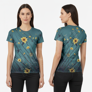 Camiseta de Yoga Ajustada con Cuello Redondo, Transpirable, de Secado Rápido, para Gimnasio, Fitness, Deporte, Casual, Elástica y Cómoda, OEM ODM - Product Image 3