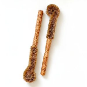 Natural Coconut Fiber Coir Fibre Bristle Dish Wash Kitchen Cleaning Wooden Handle Dish <b>Brush</b> - Product Image 6