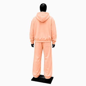 Conjunto Deportivo Peach para Hombre, Sudadera con Cierre Completo y Pantalones Jogger, Dos Piezas, Ropa Casual Deportiva, Estilo Urbano, Suave - Product Image 2
