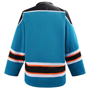 Customized breathable polyester eco-friendly sublimation printed hockey uniform plus size team uniform sports training set - Product Image 3