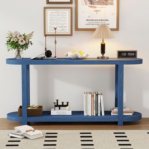 U_STYLE <b>Modern</b> Minimalist Ash Veneer Console <b>Table</b> Streamlined Desktop <b>Design</b> for <b>Study</b> Rooms Entryways or Hallways - Product Image 1