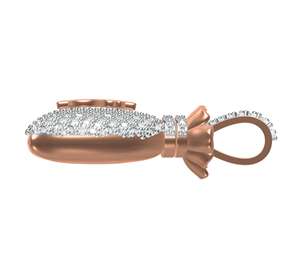 Colgante de Diamante Cultivado en Laboratorio de 1.65Ct con Corte Brillante, Diseño de Bolsa de Dinero, Personalizado, para Hombre, en Oro Blanco/Amarillo/Rosa de 10K/14K/18K - Product Image 3