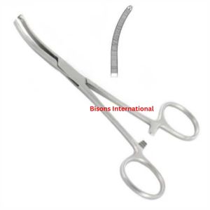 Pinzas Kocher de Alta Calidad BISONS, Pinza Hemostática Quirúrgica de Acero Inoxidable con Mordaza de Bloqueo, Instrumento Médico con Certificación CE ISO OEM - Product Image 1