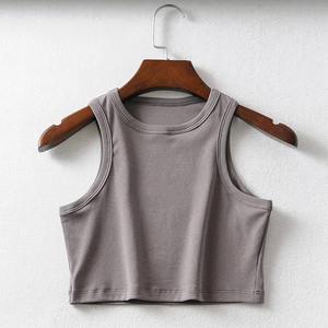 Camiseta sin Mangas Personalizada para Mujer, Tallas Grandes, Color Sólido Personalizado, Básica, Transpirable, Ecológica, de Secado Rápido, Informal, 100% Algodón - Product Image 2