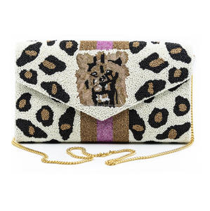 กระเป๋าทรงแมสเซ็นเจอร์ของผู้หญิงทำจากผ้าฝ้ายปักลูกปัดหรูหราสไตล์โบฮีเมียนกระเป๋าคลัทช์สะพายไหล่สำหรับงานปาร์ตี้ตอนเย็นช้อปปิ้ง - Product Image 1