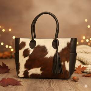 Sac fourre-tout vintage en cuir véritable de luxe avec fermeture éclair, pour usage quotidien, fait main, en gros, personnalisable, haute qualité LHTB-0117 - Product Image 2