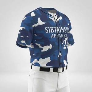 Ensemble de maillots de baseball personnalisés, design par sublimation, personnalisez votre logo et votre numéro, vêtements de sport, uniformes de baseball en mesh - Product Image 5