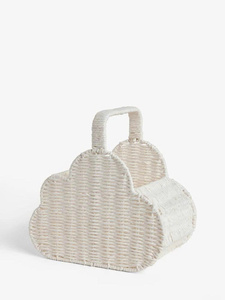 Eco-Friendly Wicker <b>Basket</b> for Kids Room Handcrafted <b>Storage</b> <b>Basket</b> for <b>Toys</b> Laundry Nursery and Playroom - Product Image 2