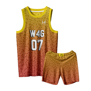 Customizable Basketball Jersey <b>Shorts</b> Set Heat Transfer Printed 100% <b>Polyester</b> Breathable Mesh Moisture Wicking Quick Dry - Product Image 1