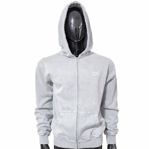 Sudaderas con Capucha de Moda OEM, Sudaderas con Capucha con Impresión de Espuma Personalizada, Muestras Gratis, 400 Gsm, 100% Algodón Orgánico, Color Gris Oscuro - Product Image 1