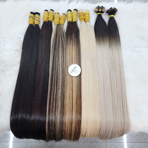 Bone Straight Virgin Hair Bundles Human Hair <b>Extensions</b> <b>Cheap</b> Wholesale Bulk 100% Raw Hair for Women - Product Image 4