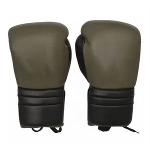 Five B Leather Boxing Gloves Lace Up Shock Absorber Multilayer Foam Adjustable <b>Wrist</b> <b>Strap</b> For Adult Boxing Training Competition - Product Image 6