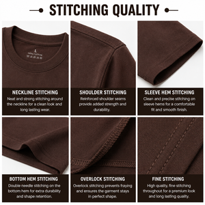 T-shirt pour homme en coton marron à col rond et manches courtes, coupe classique, décontracté, couleur unie, tricot jersey, style uni teint - Product Image 6
