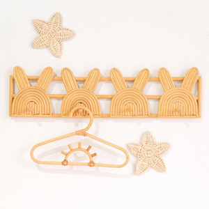 Adorables ganchos colgantes de ratán hechos a mano, diseño encantador, precio bajo, montados en la pared, venta al por mayor. - Product Image 2