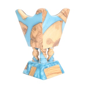 Nouveau brûleur à bakhoor de luxe en bois d'acacia arabe et résine époxy, porte-encens Mubkhar artisanal de qualité supérieure pour Oud, Bakhoor, aromatiques - Product Image 6
