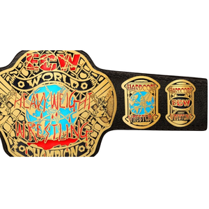 Cinturón de Campeonato Mundial de Peso Pesado de la ECW, Diseño Hardcore de Primera Calidad, Trofeo Personalizable - Product Image 5