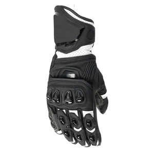 Gants de moto en cuir Pyrotect respirants à doigts complets pour l'extérieur Alpha Racing compatibles écran tactile anti-humidité avec cordon de serrage - Product Image 2