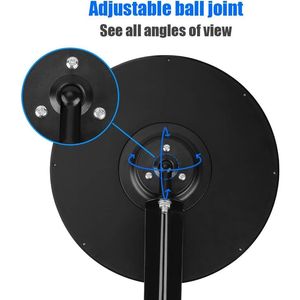 12 Specchi di Sicurezza Convessi Regolabili per Interni/Esterni, Grandangolari, in Acrilico, con Staffa Fissa - Product Image 6