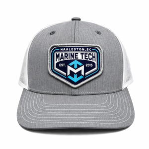 Sombreros de camionero de alta calidad Parche tejido personalizado Venta al por mayor Gorras deportivas para hombre Ajustable al aire libre, OEM Gorras de camionero Gorras gris jaspeado - Product Image 1