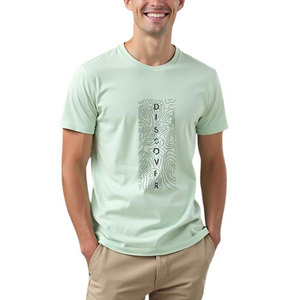 T-shirts pour hommes Street Wear à faible MOQ, respirants, à prix abordable, avec logo personnalisé - Product Image 1