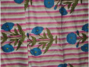 Tissu en coton imprimé numérique à motifs floraux indiens de qualité supérieure à 100 %, prix de gros - Product Image 4