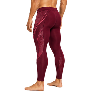 Pantalon de sport de compression pour hommes, personnalisable, respirant, haute élasticité, imprimé, taille élastique, pour la gym, la course, le fitness et l'entraînement - Product Image 3