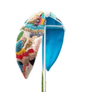Nouveau Serre-tête Unisexe Tendance de Haute Qualité, Fait Main, Brodé de Perles de Verre et de Paillettes, Idéal pour Fêtes, Mariages et Cadeaux - Product Image 3
