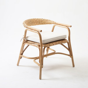Nordic inspired rattan <b>armchair</b> furniture for sale hand-crafted dinner chair modern <b>dining</b> chairs - Product Image 3