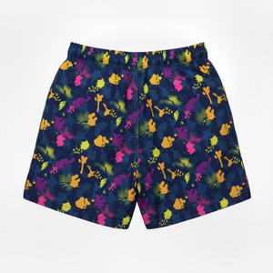 กางเกงว่ายน้ำชายแบบแห้งเร็ว OEM พร้อมเชือกผูกเอว พิมพ์ลายตามสั่ง โลโก้ตามสั่ง ชุดชายหาด ผ้าแคนวาสกันน้ำ ผ้ายืดโพลีเอสเตอร์ - Product Image 2