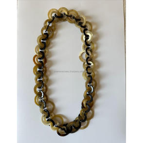 Collar de cuerno de búfalo vintage Joyería natural artesanal - Product Image 5