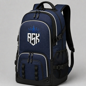 Bolsa de baloncesto personalizada con tela resistente, amplio espacio de almacenamiento, múltiples compartimentos, correas ajustables y transporte cómodo. - Product Image 2