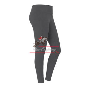 Women’s Equestrian Riding Leggings Knee Grip Full Seat Silicone High Waist Stretch Breathable Horse Riding Tights - Product Image 2