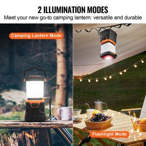 Linterna LED de Camping de 1000LM, Linterna Robusta de 360° con 4 Modos, Luz Exterior a Batería - Product Image 2
