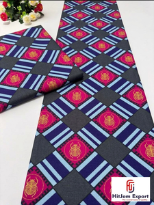 Tela de Algodón Twill Ligera de Alta Calidad con Estampado Africano, Material para Vestidos Ankara, Fabricante de Telas para Exteriores OEM ODM - Product Image 2