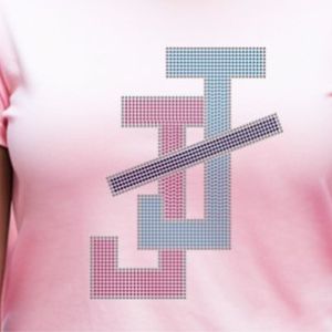 T-shirt rose à manches courtes et col rond avec motif de lettres entrelacées, style décontracté, streetwear, vêtements confortables pour tous les jours - Product Image 3