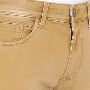 Pantalones Vaqueros de Invierno para Hombre Joven, de Algodón Elástico, Corte Recto, Color Azul Claro Medio, Ajuste Regular/Slim, Elásticos, Sialkot - Product Image 6