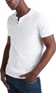 T-shirt de sport pour homme style américain, à manches courtes boutonnées, en coton, coupe ajustée, respirant, extensible, anti-boulochage, uni - Product Image 2