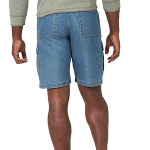 New Arrival OEM Summer Men's Denim Shorts <b>Knee</b> Length Quick Dry Breathable <b>High</b> Quality Made Denim Shorts - Product Image 3