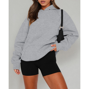 High Quality Winter Women's <b>Hoodies</b> Bamboo Fiber Pullover Front Eco-Friendly for Comfortable Fit Stylish <b>Workout</b> Hoodie - Product Image 3