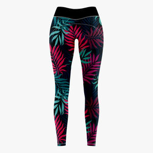 Women's Elastic Waist Mid Sublimation Printed Athletic Compression Leggings <b>Tight</b> Fit Gym BJJ MMA Fitness Training Breathable - Product Image 5