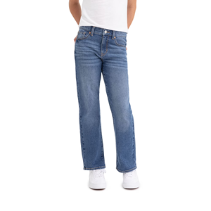 Nueva Llegada, Jeans de Mezclilla Lavada para Niñas, de Primera Calidad, Ecológicos, Transpirables, Diseño Personalizado, Estilo Casual, Corte Holgado y Ajustado - Product Image 3