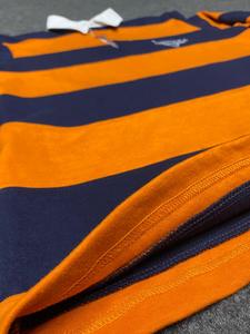 Camiseta Polo Extra Grande de Algodón con Estampado Vintage, Estilo Rugby con Botones y Rayas, Manga Larga para Mujer - Product Image 2