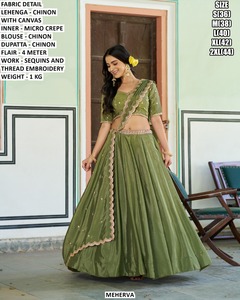 Vintage Pink Traditional Ethnic <b>Lehenga</b> Choli for Women Floor-Length Party Wear with Sun Protection - Product Image 5