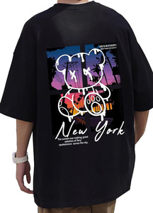 Camiseta Personalizada con Gráficos, 100% Algodón, Logotipo Frontal, Estilo Urbano, Corte Regular, para Hombre, Unisex - Product Image 3