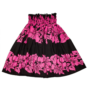 Falda Maxi de Playa Tropical con Bordado Floral Hawaiano para Mujer, Ligera, Informal, de Algodón 100%, para Otoño - Product Image 1