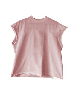 <b>Pink</b> Men's Sleeveless O-Neck Tank <b>Top</b> Casual Knitted Solid Color Plain Dyed Style - Product Image 2