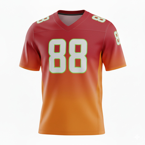 Mens <b>Green</b> American Football Jersey V Neck Short Sleeve Breathable <b>Mesh</b> Polyester Football <b>Top</b> Regular Fit Lightweight Sports Te - Product Image 3