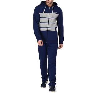 Survêtements d'hiver pour hommes, légers, respirants, 100 % coton, avec capuche, fermeture éclair intégrale, personnalisés par le fabricant, pour le sport et les loisirs - Product Image 3