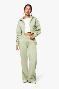 Wholesale Pistachio Women's Seam Detail <b>Drawstring</b> Joggers Terry Fleece Soft Fabric Women Sweatpants Women's Pants And <b>Trouser</b> - Product Image 2
